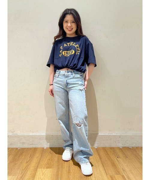 GAP(ギャップ)の「GAP ATHLETICロゴ Tシャツ(ユニセックス)(Tシャツ/カットソー・メンズ・グリーン/イエロー/ネイビー・XS/S/M/L/XL)」の5枚目の写真