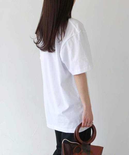 HER CLOSET（ハークローゼット）の「【shemoshelly】WEB限定EachdayロゴTシャツ（Tシャツ/カットソー・レディース・ブラック/ホワイト・S/M/L）」の12枚目の写真