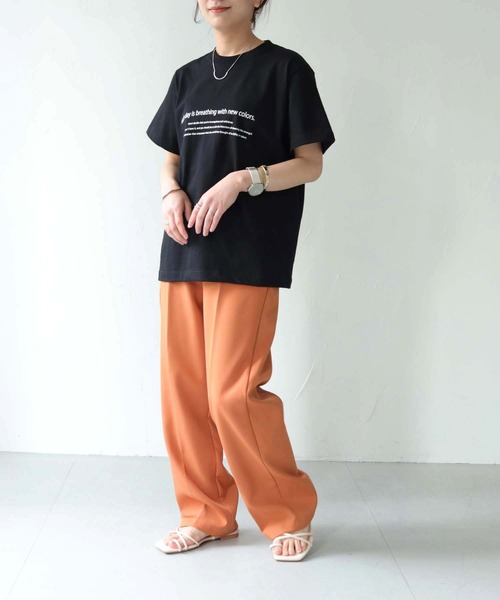 HER CLOSET（ハークローゼット）の「【shemoshelly】WEB限定EachdayロゴTシャツ（Tシャツ/カットソー・レディース・ブラック/ホワイト・S/M/L）」の20枚目の写真