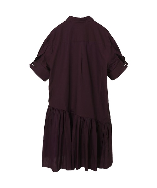 MARQUES ALMEIDA(マルケスアルメイダ)の「MARQUES ALMEIDA XXL SHORT SLEEVE SHIRT DRESS PRE22DR0364SHT(シャツワンピース・レディース・バーガンディー・X-SMALL)」の5枚目の写真