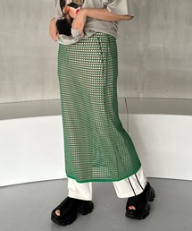 JEANASIS | ハイショクアミニットナロースカート/195784(スカート)