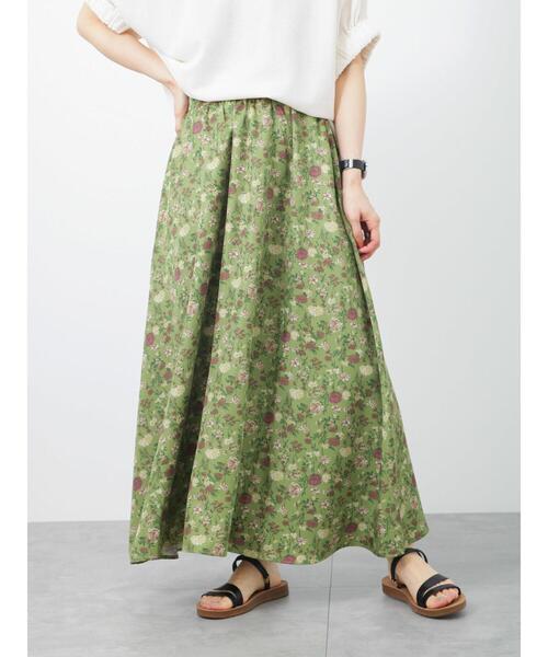 Samansa Mos2 blue（サマンサモスモスブルー）の「花柄スカート（スカート・レディース・ブラック/グレー/カーキ・ﾌﾘ-）」の12枚目の写真