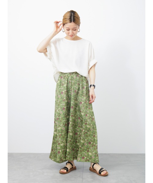 Samansa Mos2 blue（サマンサモスモスブルー）の「花柄スカート（スカート・レディース・ブラック/グレー/カーキ・ﾌﾘ-）」の20枚目の写真