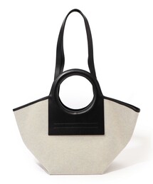 HEREU | HEREU CALA SMALL Leather-trimmed キャンバストートバッグ(トートバッグ)