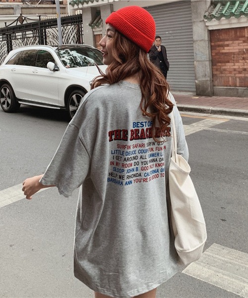 EPICKS(エピックス)の「オーバーシルエットプリントTシャツ(Tシャツ/カットソー・レディース・グレー/ホワイト・MEDIUM/LARGE/X-LARGE)」の12枚目の写真