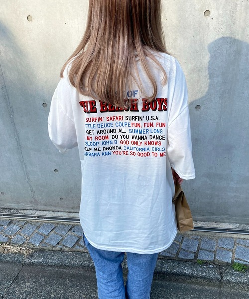 EPICKS(エピックス)の「オーバーシルエットプリントTシャツ(Tシャツ/カットソー・レディース・グレー/ホワイト・MEDIUM/LARGE/X-LARGE)」の3枚目の写真