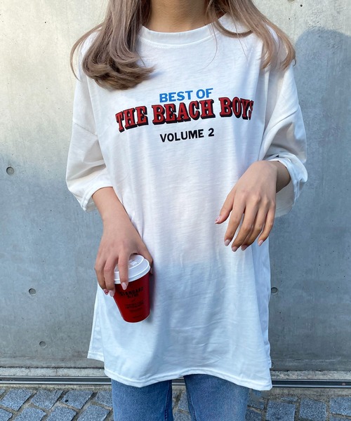 EPICKS(エピックス)の「オーバーシルエットプリントTシャツ(Tシャツ/カットソー・レディース・グレー/ホワイト・MEDIUM/LARGE/X-LARGE)」の7枚目の写真