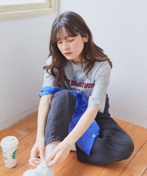 EPICKS(エピックス)の「オーバーシルエットプリントTシャツ(Tシャツ/カットソー・レディース・グレー/ホワイト・MEDIUM/LARGE/X-LARGE)」の14枚目の写真