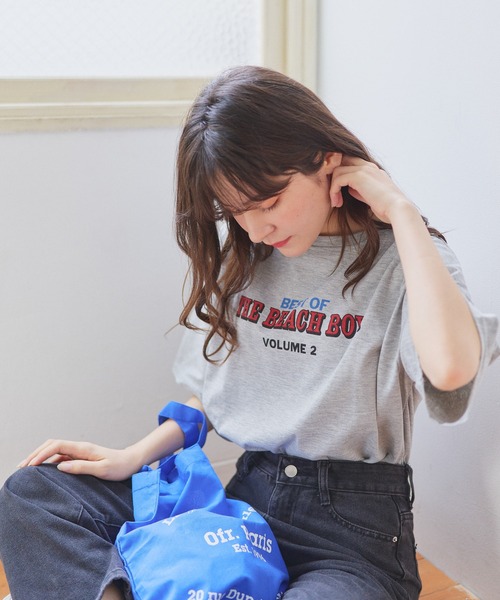 EPICKS(エピックス)の「オーバーシルエットプリントTシャツ(Tシャツ/カットソー・レディース・グレー/ホワイト・MEDIUM/LARGE/X-LARGE)」の8枚目の写真