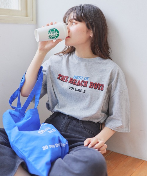 EPICKS(エピックス)の「オーバーシルエットプリントTシャツ(Tシャツ/カットソー・レディース・グレー/ホワイト・MEDIUM/LARGE/X-LARGE)」の21枚目の写真