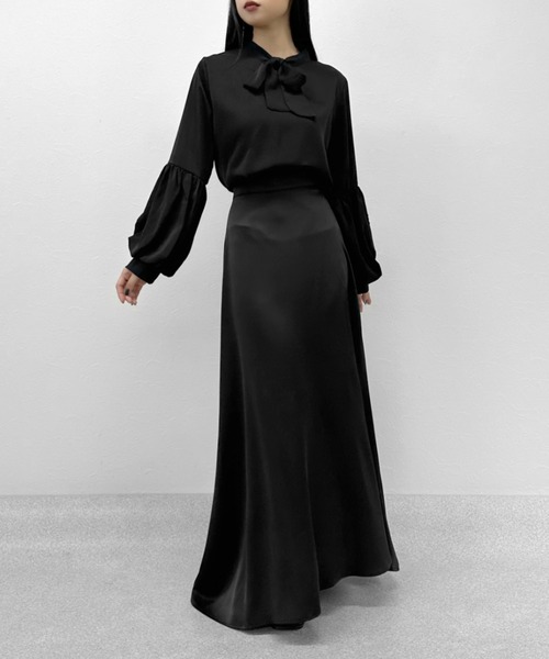 LVEU.（ラブユ.）の「【ZOZOTOWN限定】Volume sleeve bowtie blouse / ボリュームスリーブボウタイブラウス（シャツ/ブラウス・レディース・ホワイト/ブラック・FREE）」の19枚目の写真