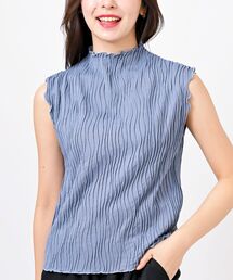 ウェーブノースリプルオーバー