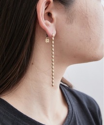 【LIMITED NUMBER】MOON ボールチェーン ドロップピアス