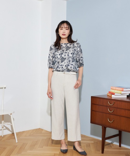 A/C DESIGN BY ALPHA CUBIC（エーシーデザインバイアルファキュービック）の「【リバティ】プリントパフスリーブプルオーバー（シャツ/ブラウス・レディース・ブルー/ネイビー・13号/9号/11号）」の15枚目の写真