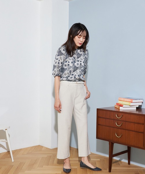 A/C DESIGN BY ALPHA CUBIC（エーシーデザインバイアルファキュービック）の「【リバティ】プリントパフスリーブプルオーバー（シャツ/ブラウス・レディース・ブルー/ネイビー・13号/9号/11号）」の16枚目の写真