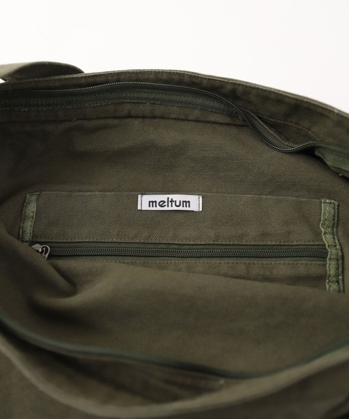 meltum（メルタム）の「【meltum/メルタム】CANVAS SHOULDER BAG - キャンバスショルダーバッグ（メッセンジャーバッグ・メンズ・ブラック/ブラウン系その他/ナチュラル/ブラウン/カーキ・FREE）」の19枚目の写真