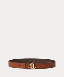 LAUREN RALPH LAUREN(ローレン ラルフ ローレン)のロゴ リバーシブル ペブルド レザー ベルト(ベルト)