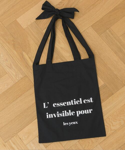 ems excite(エムズエキサイト)の「リボントート(ショルダーバッグ・レディース・ピンク/ナチュラル/ブラック・ONE SIZE)」の7枚目の写真