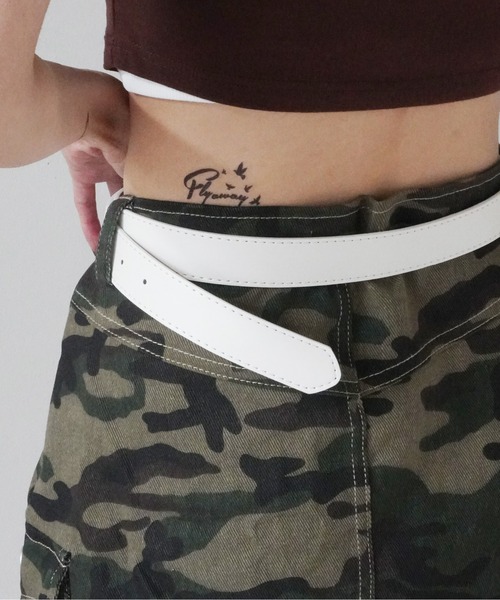 Port（ポート）の「メタル ロゴ バックル ベルト（ベルト・レディース・ブラック/ホワイト/ブラック系その他2/ブラック系その他/ブラック系その他3/ブラック系その他4・FREE）」の8枚目の写真