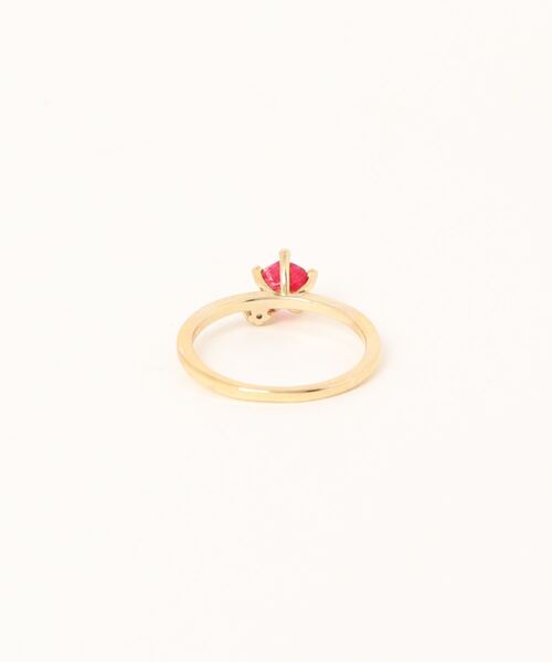 LINFA (リンファ)の「【Peony/ピオニー】/ビジューリング(リング・レディース・オレンジ/ライトピンク/クリア/グレー/レッド/アクア/その他/グリーン・FREE)」の9枚目の写真