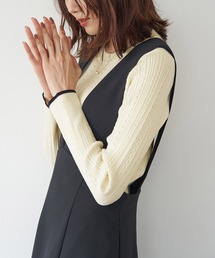 ROPE' PICNIC | 洗える/ZEROCARBONミニケーブルニットプルオーバー(ニット/セーター)