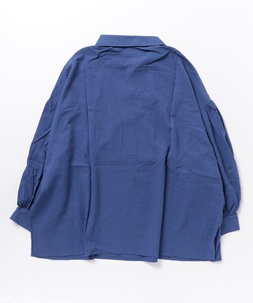terrace(テラス)の「スキッパーシャツブラウス(シャツ/ブラウス・レディース・ブラック/グリーン/インディゴブルー/オフホワイト・MEDIUM)」の18枚目の写真