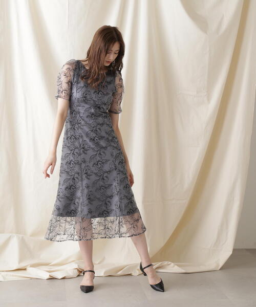 セール】◇ローズエンブロイダリー ワンピース（ワンピース）｜JILL by