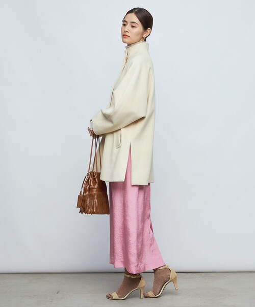 NOLLEY’S（ノーリーズ）の「PONTETORTO スタンドカラーコート（その他アウター・レディース・ブラック/アイボリー/ベージュ・FREE）」の11枚目の写真