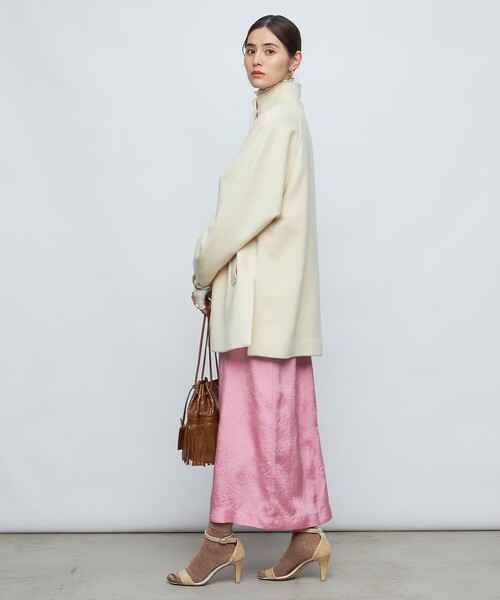 NOLLEY’S（ノーリーズ）の「PONTETORTO スタンドカラーコート（その他アウター・レディース・ブラック/アイボリー/ベージュ・FREE）」の12枚目の写真