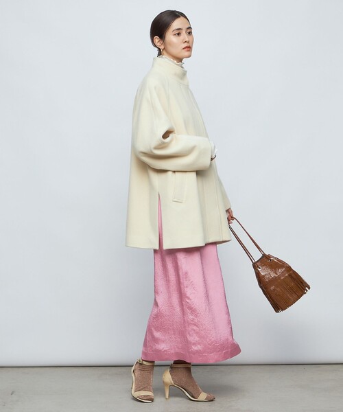 NOLLEY’S（ノーリーズ）の「PONTETORTO スタンドカラーコート（その他アウター・レディース・ブラック/アイボリー/ベージュ・FREE）」の16枚目の写真