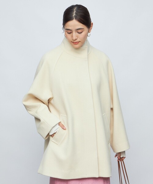 NOLLEY’S（ノーリーズ）の「PONTETORTO スタンドカラーコート（その他アウター・レディース・ブラック/アイボリー/ベージュ・FREE）」の19枚目の写真