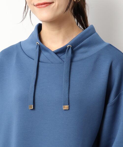 DRESKIP(ドレスキップ)の「◆【体型カバー】なめらかタッチ もちさら抜け衿トップス(スウェット・レディース・ピンク系/サンドベージュ/ブルー/ライトグレー/ブラック・04/02/03)」の22枚目の写真