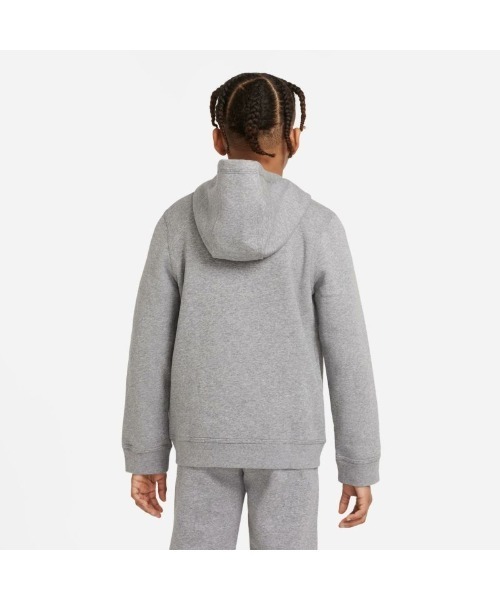 NIKE（ナイキ）の「《NIKEアパレル》ナイキ YTH クラブ フルジップフーディ（パーカー・キッズ・ブラック/グレー・130/140/150/160）」の8枚目の写真