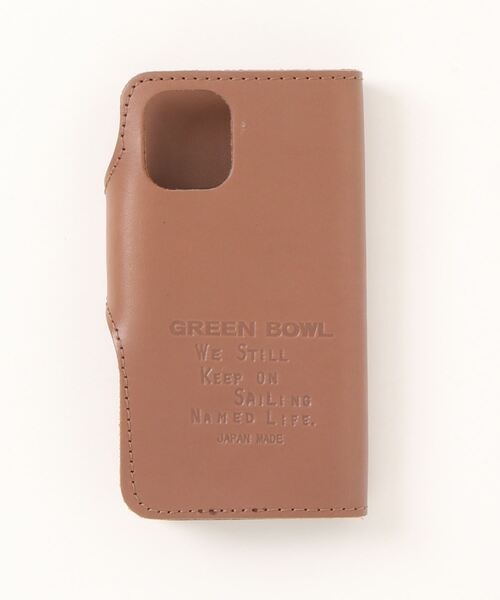 GREEN BOWL（グリーンボウル）の「【日本製】GREENBOWL Lather iphone12mini 対応  5.4inch Case/グリーンボウル レザー アイフォン ケース（スマホケース/カバー・メンズ・モカ/グレー・FREE）」の2枚目の写真