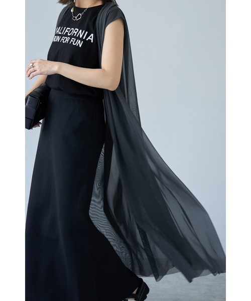 each（イーチ）の「チュールロングジレ（その他トップス）」 - WEAR