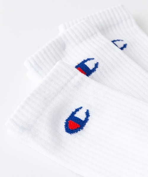 Champion（チャンピオン）の「【CHAMPION/チャンピオン】Cフルレングス　ソックス　3P　CMSCY004　ワンポイントロゴ　3足組　靴下（ソックス/靴下・メンズ・ホワイト/ブラック・MEDIUM）」の7枚目の写真