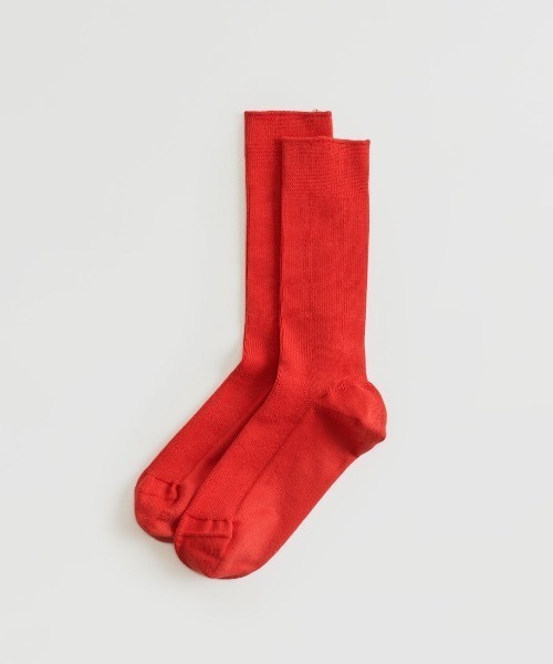 THE SHINZONE(ザ シンゾーン)の「THE SHINZONE MILITARY SOCKS 23SMSIT01(ソックス/靴下・レディース・オレンジ/グレー/ホワイト/レッド/カーキ・FREE)」の4枚目の写真