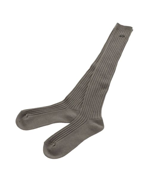 EMODA（エモダ）の「サイドロゴロングソックス（ソックス/靴下・レディース・グレー/ブラック・FREE）」の14枚目の写真