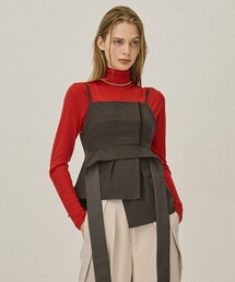 PUBLIC TOKYO | ダマスクジャガードアシメキャミ(キャミソール)