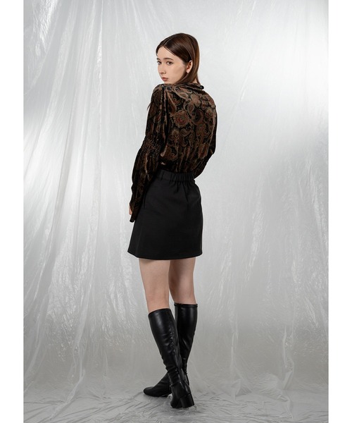 Adoon plain（アドーンプレーン）の「アソートベロアブラウス（シャツ/ブラウス・レディース・カーキ/その他/ブラック・FREE）」の8枚目の写真