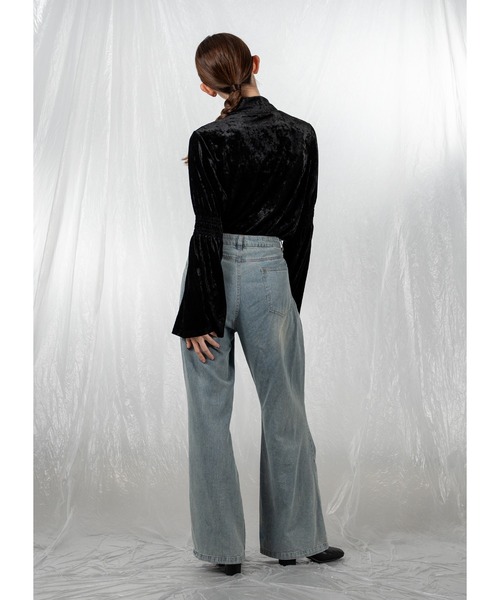 Adoon plain（アドーンプレーン）の「アソートベロアブラウス（シャツ/ブラウス・レディース・カーキ/その他/ブラック・FREE）」の14枚目の写真