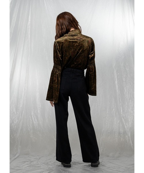 Adoon plain（アドーンプレーン）の「アソートベロアブラウス（シャツ/ブラウス・レディース・カーキ/その他/ブラック・FREE）」の20枚目の写真