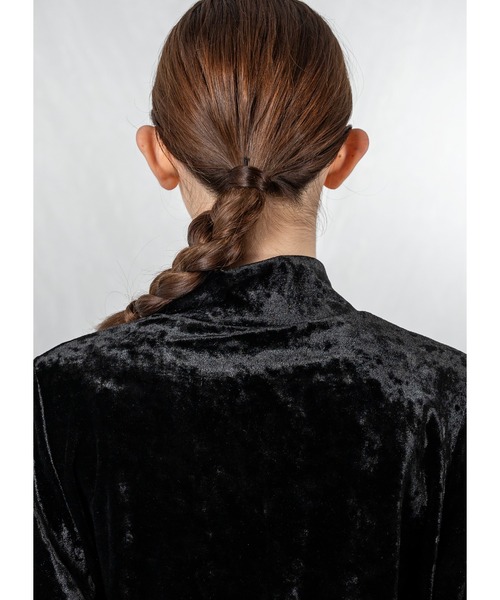 Adoon plain（アドーンプレーン）の「アソートベロアブラウス（シャツ/ブラウス・レディース・カーキ/その他/ブラック・FREE）」の22枚目の写真