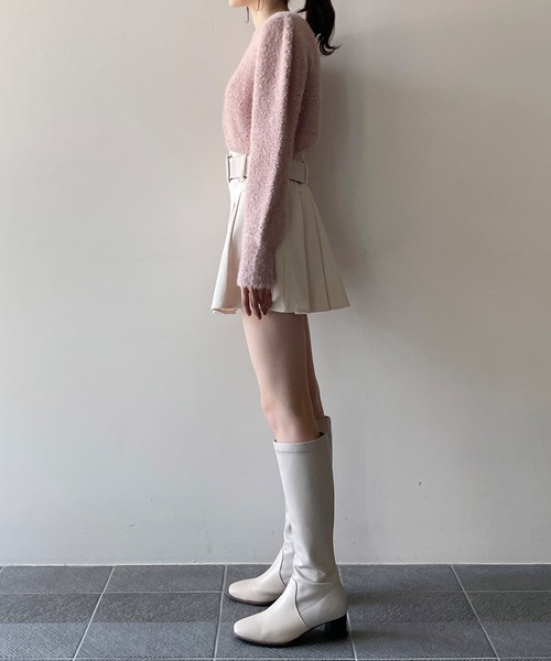 one way（ワンウェイ）の「スパンコールラメシャギーニット（ニット/セーター・レディース・ブルー/ピンク/ベージュ/ホワイト・FREE）」の5枚目の写真