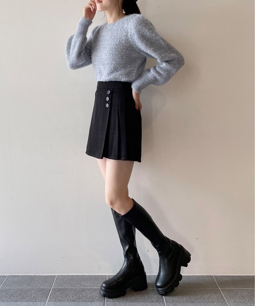 one way（ワンウェイ）の「スパンコールラメシャギーニット（ニット/セーター・レディース・ブルー/ピンク/ベージュ/ホワイト・FREE）」の15枚目の写真