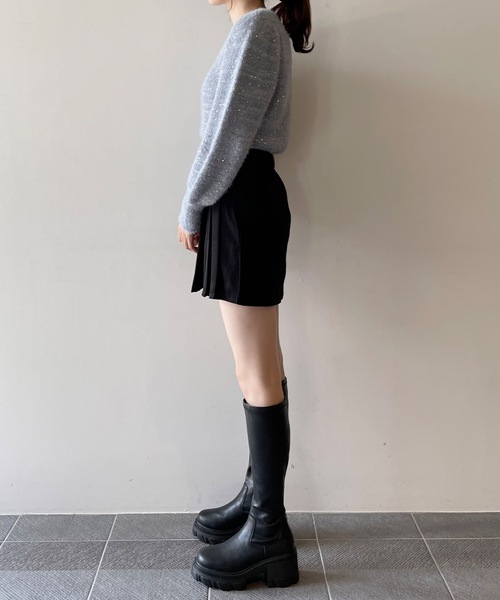 one way（ワンウェイ）の「スパンコールラメシャギーニット（ニット/セーター・レディース・ブルー/ピンク/ベージュ/ホワイト・FREE）」の17枚目の写真