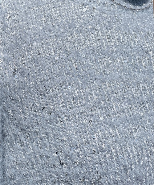 one way（ワンウェイ）の「スパンコールラメシャギーニット（ニット/セーター・レディース・ブルー/ピンク/ベージュ/ホワイト・FREE）」の19枚目の写真