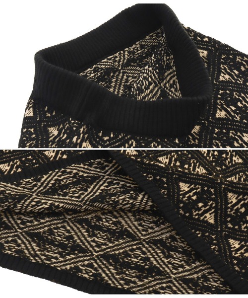 Settimissimo（セッティミッシモ）の「ヴィンテージ風ジャガードニットスカート（スカート・レディース・ベージュ/ブラック・FREE）」の18枚目の写真