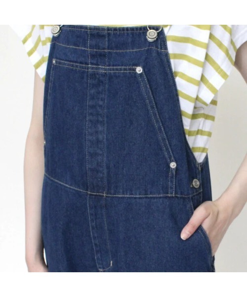CALIFORNIA OUTFITTERS（カリフォルニア アウトフィッターズ）の「3-9E90 10oz デニム オーバーオール/デニム サロペット【Maison select -メゾンセレクト-】（サロペット/オーバーオール・レディース・ブルー・FREE）」の2枚目の写真