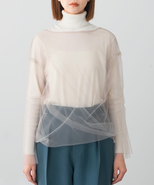 セール】レイヤードチュールブラウス（シャツ/ブラウス）｜URBAN